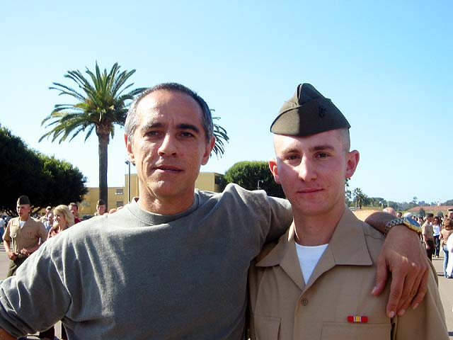Mourad and Rufat at the Boot Camp Graduation