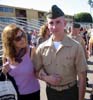 Mourad and Mom at the Boot Camp Graduation